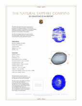 1.03 Ct. Sapphire from Ceylon (Sri Lanka) 3 D Scan Report