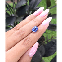 4.05 Ct. Blue Sapphire from Madagascar Life Style