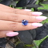 5.01 Ct. Blue Sapphire from Madagascar Life Style