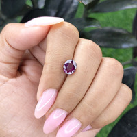 2.01 Ct. Purplish Pink Sapphire from Madagascar Life Style