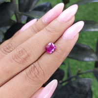 2.13 Ct. Pinkish Purple Sapphire from Madagascar Life Style
