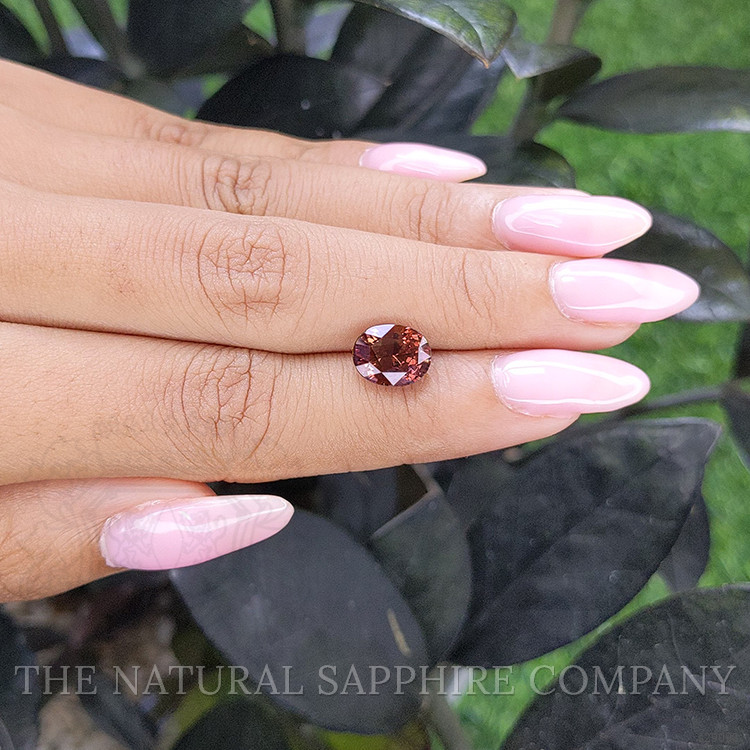 3.20 Ct. Pinkish Brown Sapphire from Madagascar