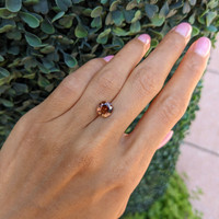 2.76 Ct. Orange Sapphire from Madagascar Life Style