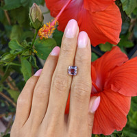 3.05 Ct. Purplish Pink Sapphire from Madagascar Life Style