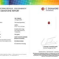 2.68 Ct. Purplish Pink Sapphire from Ceylon (Sri Lanka) Scan Report