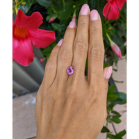 2.68 Ct. Purplish Pink Sapphire from Ceylon (Sri Lanka) Life Style