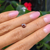 0.95 Ct. Orangish Brown Sapphire from Madagascar Life Style