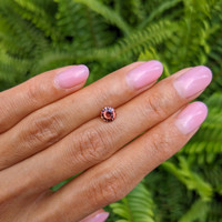 0.95 Ct. Orangish Brown Sapphire from Madagascar Life Style