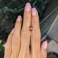 1.81 Ct. Orange Sapphire from Madagascar Life Style