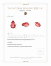 2.01 Ct. Padparadscha Sapphire from Madagascar Appraisal