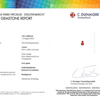 2.01 Ct. Padparadscha Sapphire from Madagascar Scan Report