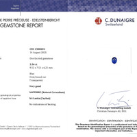 3.56 Ct. Blue Sapphire from Ceylon (Sri Lanka) Scan Report