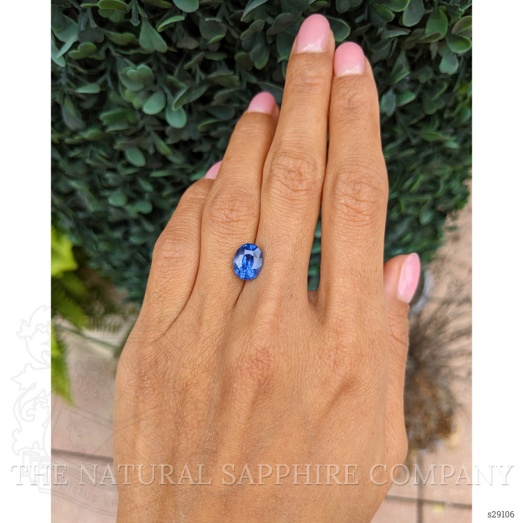3.56 Ct. Blue Sapphire from Ceylon (Sri Lanka)