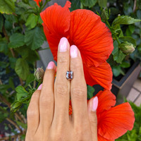 2.73 Ct. Orange Sapphire from Madagascar Life Style