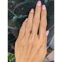 1.05 Ct. Orange Sapphire from Madagascar Life Style