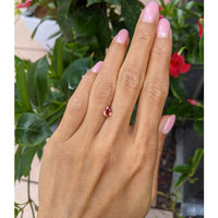 1.05 Ct. Orange Sapphire from Madagascar Life Style