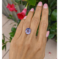 9.18 Ct. Pinkish Purple Sapphire from Ceylon (Sri Lanka) Life Style