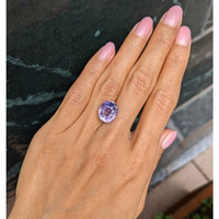 9.18 Ct. Pinkish Purple Sapphire from Ceylon (Sri Lanka) Life Style