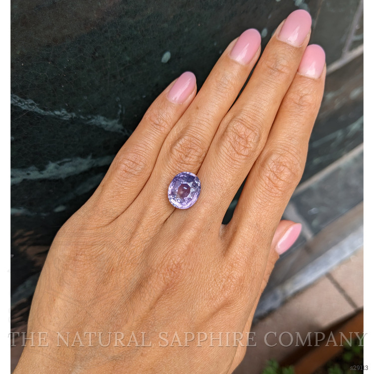9.18 Ct. Pinkish Purple Sapphire from Ceylon (Sri Lanka)