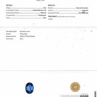 3.54 Ct. Blue Sapphire from Ceylon (Sri Lanka) Scan Report