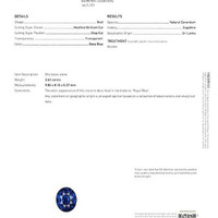 3.63 Ct. Blue Sapphire from Ceylon (Sri Lanka) Scan Report