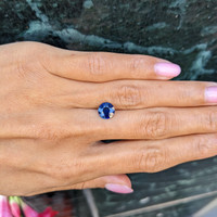 2.03 Ct. Blue Sapphire from Ceylon (Sri Lanka) Life Style