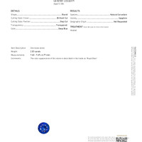 2.03 Ct. Blue Sapphire from Ceylon (Sri Lanka) Scan Report