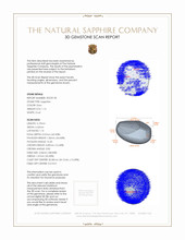 1.16 Ct. Sapphire from Ceylon (Sri Lanka) 3 D Scan Report