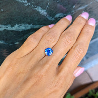 2.53 Ct. Blue Sapphire from Ceylon (Sri Lanka) Life Style