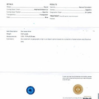 2.61 Ct. Blue Sapphire from Ceylon (Sri Lanka) Scan Report