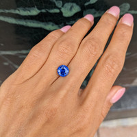 2.61 Ct. Blue Sapphire from Ceylon (Sri Lanka) Life Style