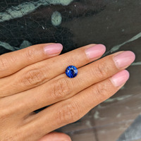 2.73 Ct. Blue Sapphire from Madagascar Life Style