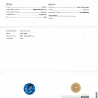 3.92 Ct. Blue Sapphire from Ceylon (Sri Lanka) Scan Report