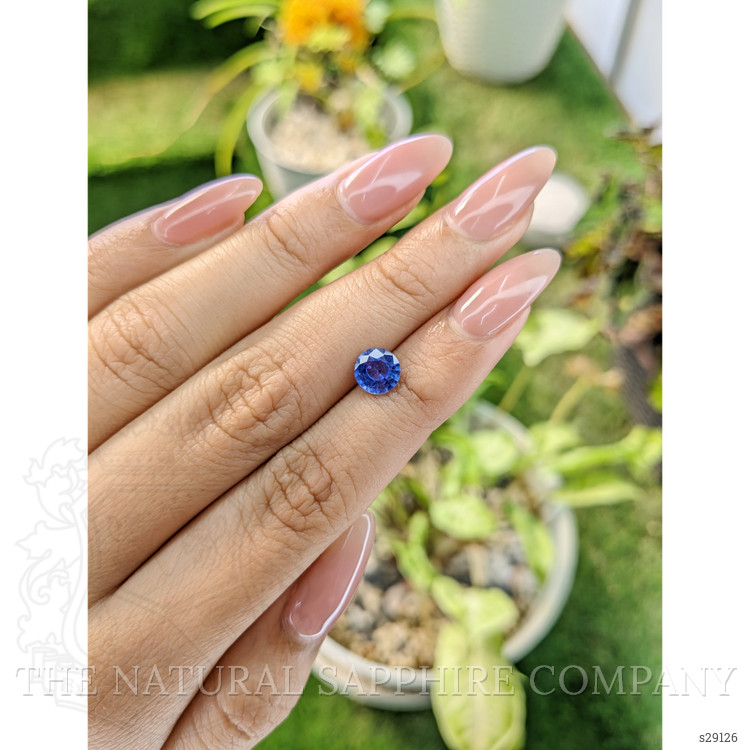 1.34 Ct. Blue Sapphire from Ceylon (Sri Lanka)