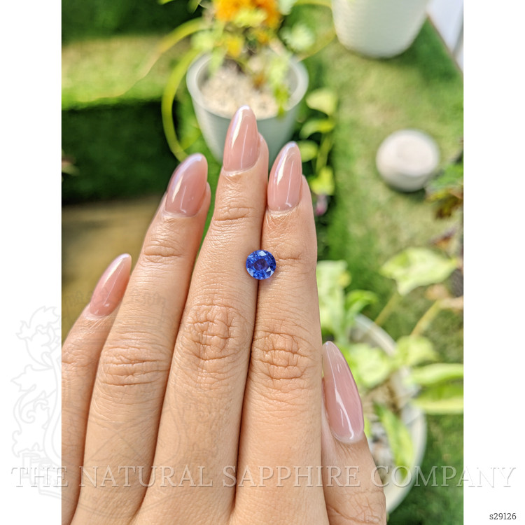 1.34 Ct. Blue Sapphire from Ceylon (Sri Lanka)