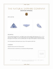 0.61 Ct. Violet Sapphire from Ceylon (Sri Lanka) Appraisal
