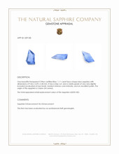 1.11 Ct. Blue Sapphire from Ceylon (Sri Lanka) Appraisal