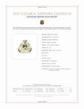 1.30 Ct. Yellow Sapphire from Ceylon (Sri Lanka) Scan Report