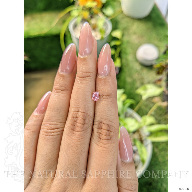 0.68 Ct. Padparadscha Sapphire from Ceylon (Sri Lanka)