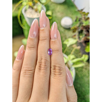 0.66 Ct. Pinkish Purple Sapphire from Ceylon (Sri Lanka) Life Style