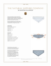 1.05 Ct. Blue Sapphire from Ceylon (Sri Lanka) 3 D Scan Report