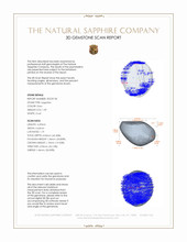1.39 Ct. Grey Star Sapphire from Ceylon (Sri Lanka) 3 D Scan Report