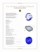1.39 Ct. Sapphire from Ceylon (Sri Lanka) 3 D Scan Report