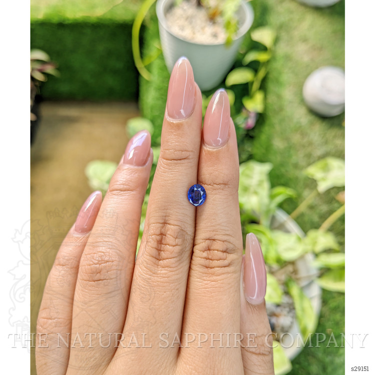 1.07 Ct. Blue Sapphire from Ceylon (Sri Lanka)