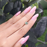 1.10 Ct. Green Sapphire from Madagascar Life Style