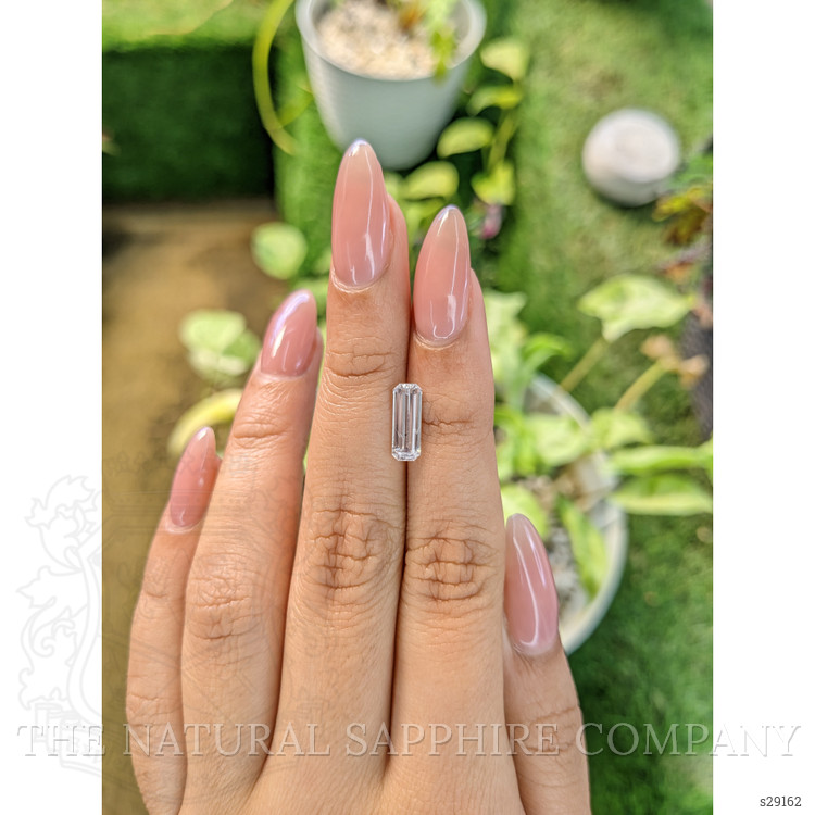 1.71 Ct. White Sapphire from Ceylon (Sri Lanka)