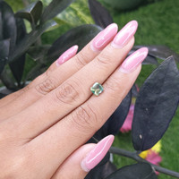 1.55 Ct. Green Sapphire from Madagascar Life Style