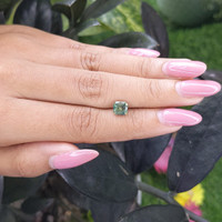 1.55 Ct. Green Sapphire from Madagascar Life Style