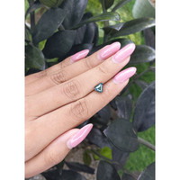 1.62 Ct. Bluish Green Sapphire from Madagascar Life Style