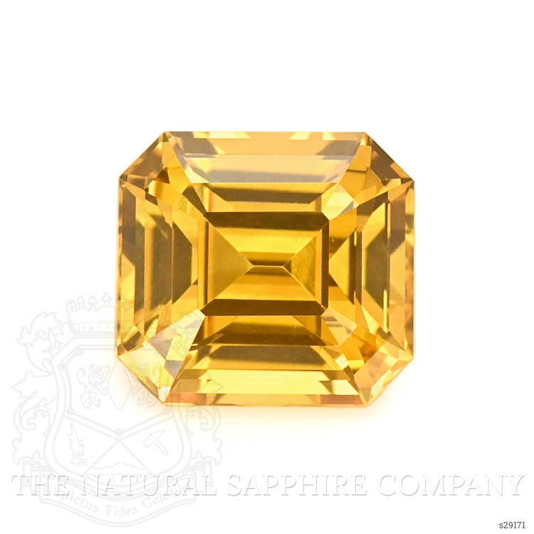 1.58 Ct. Yellowish Orange Sapphire from Ceylon (Sri Lanka)